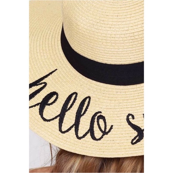 Hello Sunshine | Floppy Embroidered Sun Hat - Picture 3 of 5
